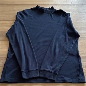 George Men's Dark Blue Mock Turtleneck Sweater Size L 42-44